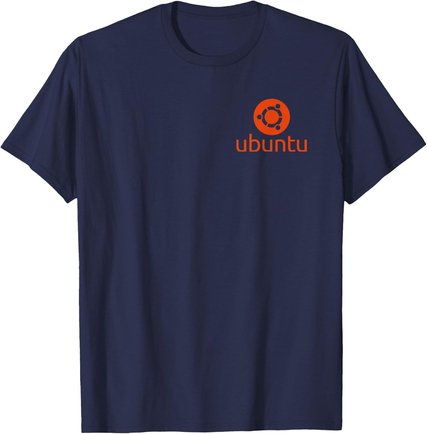 Ubuntu Linux lover with Logo OpenSource Os T-Shirt - T-Shirt | Navy