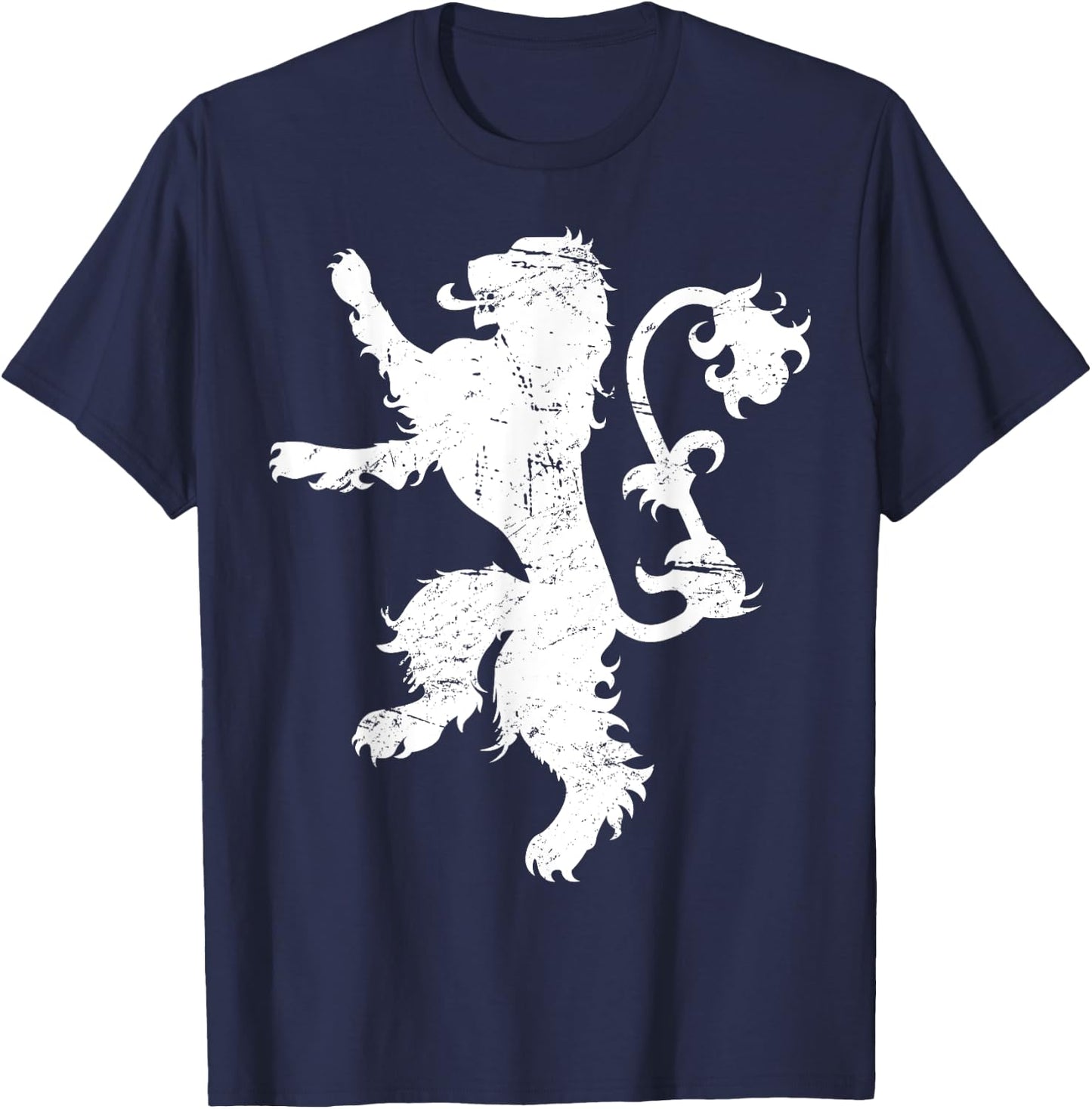 Distressed Lion Renaissance Festival T-Shirt - T-Shirt | Navy