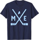 Vintage Maine Ice Hockey Sticks State Outline T-Shirt - T-Shirt | Navy