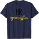 Human Resource HR Gangsta Cursive Text Cool Faculty Gift T-Shirt - T-Shirt | Navy