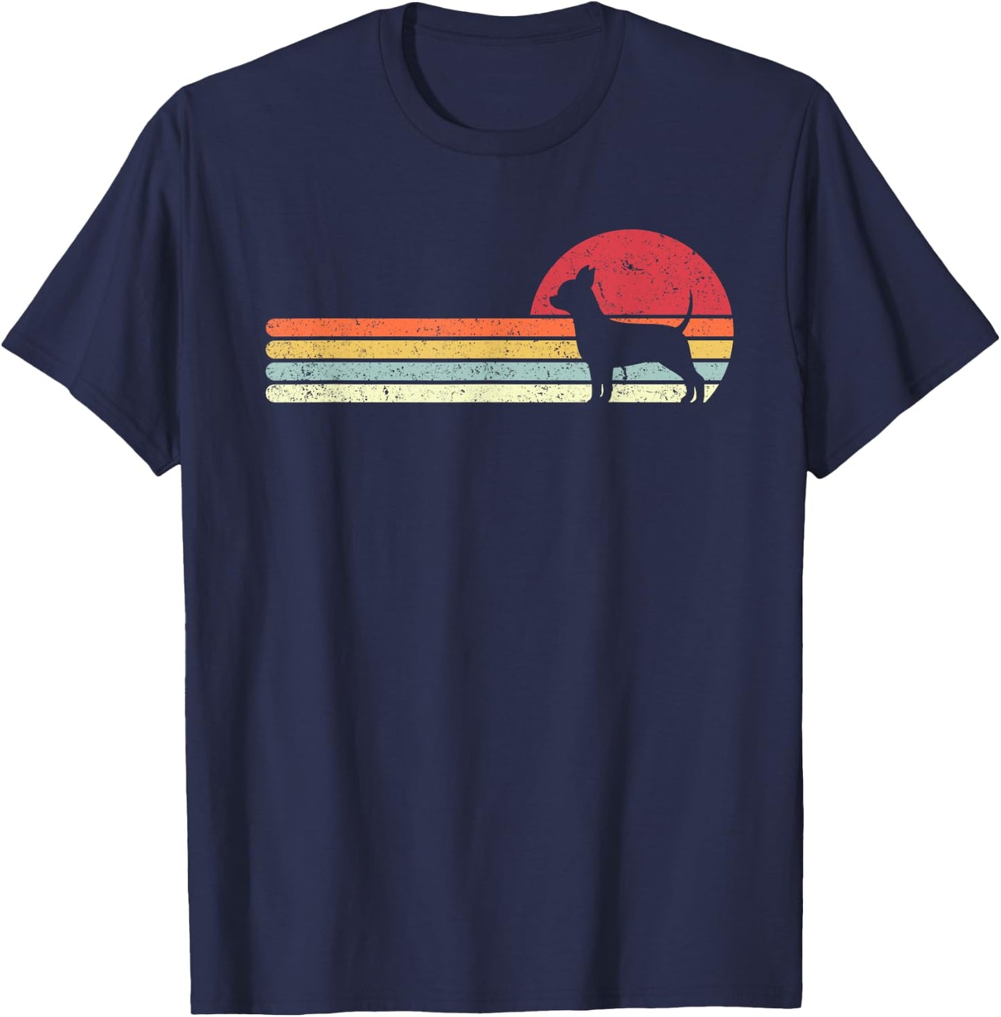 Chihuahua Shirt. Retro Style T-Shirt - T-Shirt | Navy