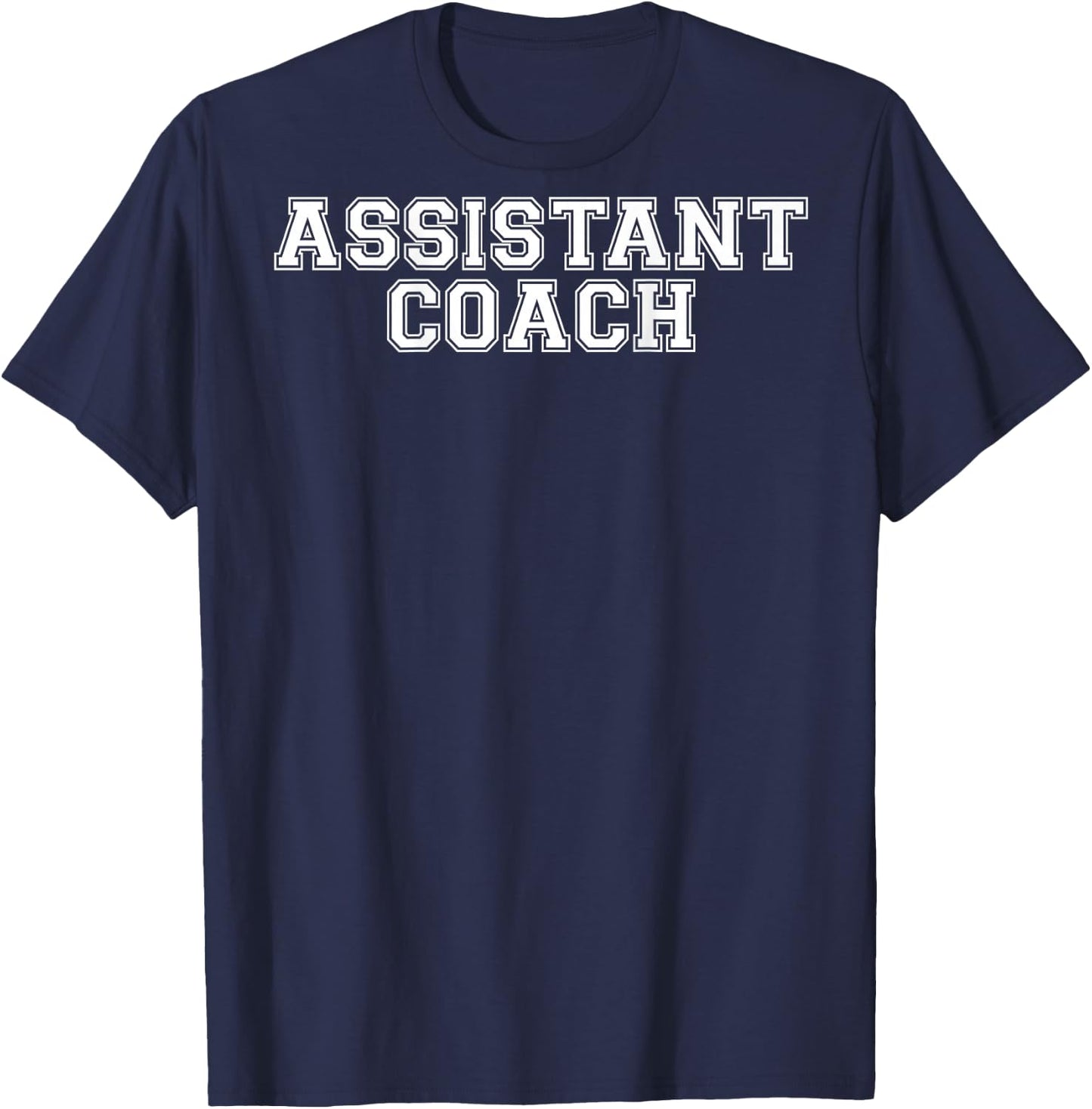 Assistant Coach On Back T Shirt T-Shirt - T-Shirt | Navy