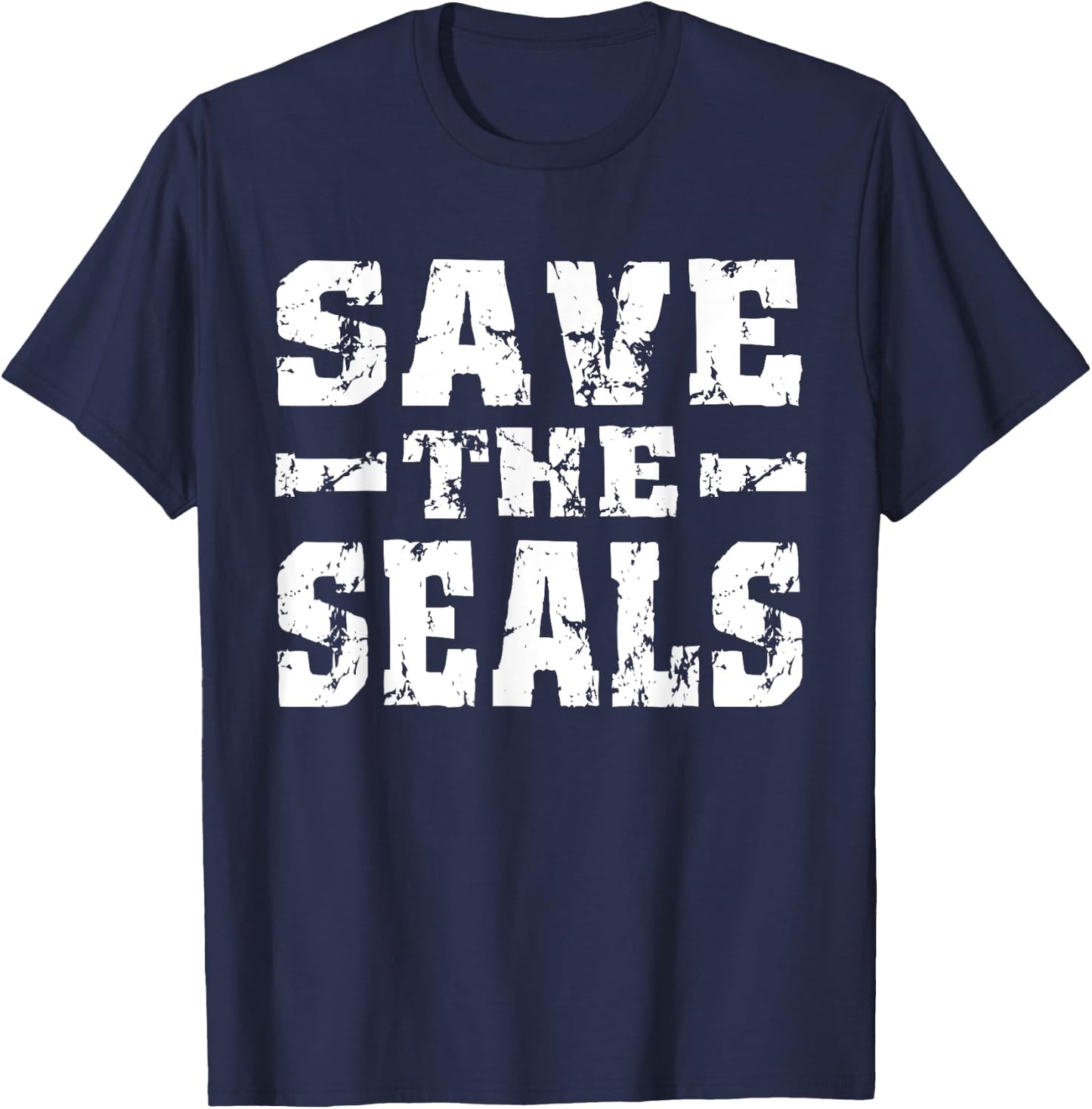 Save The Seals Shirt Awareness Safety for Seal T-Shirt - T-Shirt | Navy