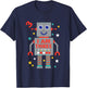 I Am Three Robot Funny Robotics 3 Year Old Birthday Party T-Shirt - T-Shirt | Navy