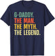 G-Daddy Art For Grandpa Grandfather From Grandkids G-Daddy T-Shirt - T-Shirt | Navy