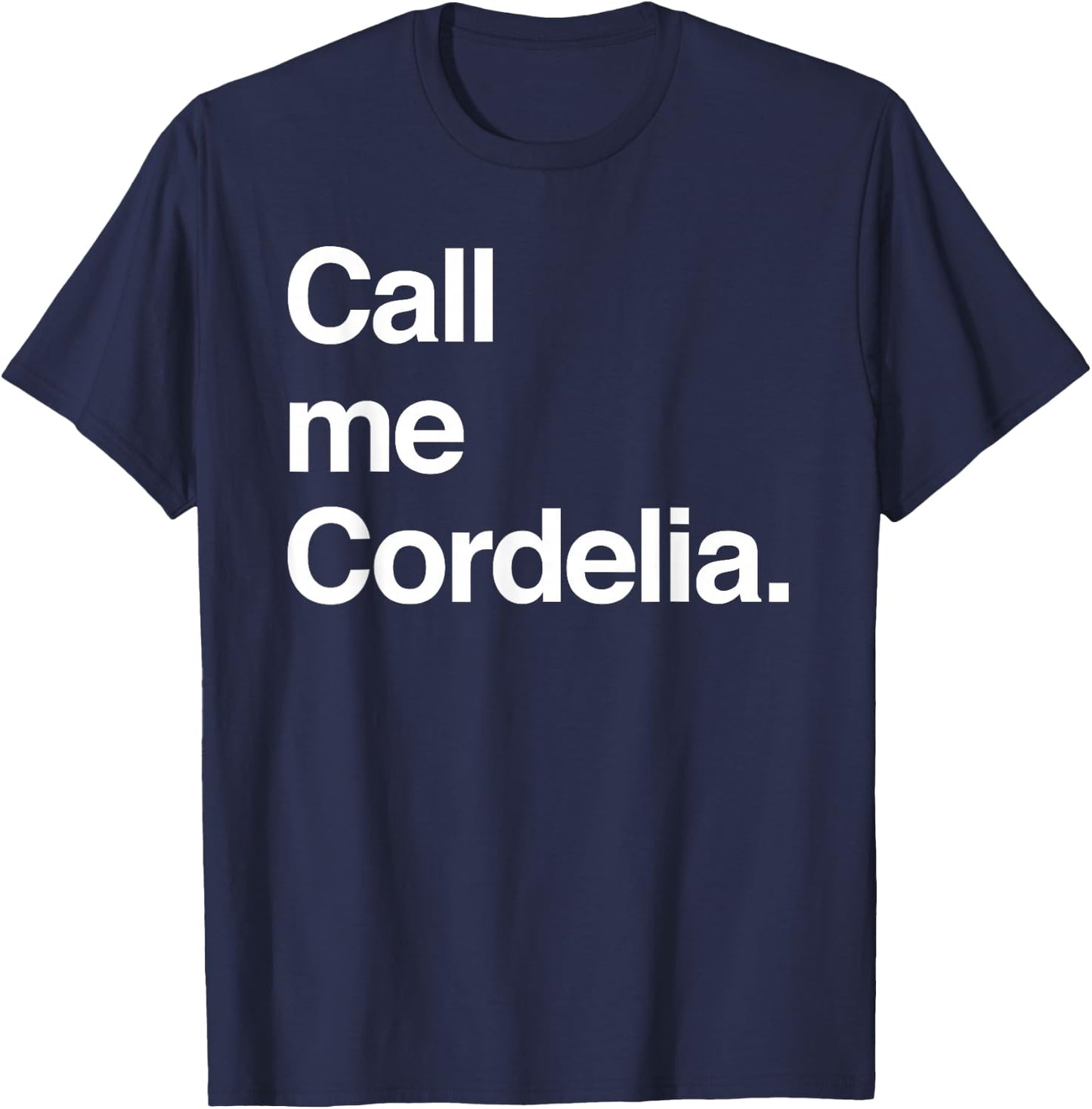 Anne of Green Gables (Call me Cordelia.) T-Shirt - T-Shirt | Navy