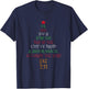 Unto You A Savior Is Born Cute Christian Christmas Tree T-Shirt - T-Shirt | Navy