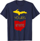 Michigan Ohio Rivalry | Up Yours State | Funny T-Shirt - T-Shirt | Navy