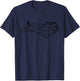 Hike North Carolina Hiking Topo Map Hiker Minimalist T-Shirt - T-Shirt | Navy
