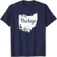 Ohio Shirt OH Love Buckeye State Home Distressed T-Shirt - T-Shirt | Navy