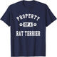 Property Of Rat Terrier - Funny Rat Terrier Lover Shirt Gift T-Shirt - T-Shirt | Navy