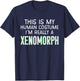 This Is My Human Costume I'm Really A Xenomorph T-Shirt - T-Shirt | Navy