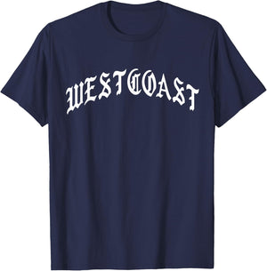 Westcoast Los Angeles Hip Hop T-Shirt - T-Shirt | Navy