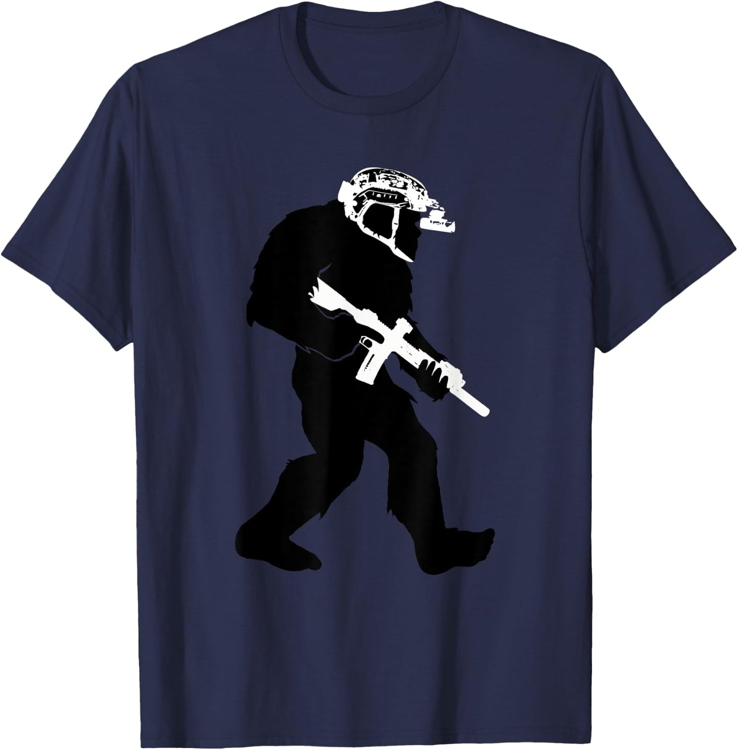 Tactical Bigfoot for Military and Law Enforcement T-Shirt - T-Shirt | Navy