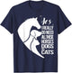 Yes I Really Do Need All These Horses Dogs And Cats Cute T-Shirt - T-Shirt | Navy