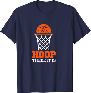 Hoop There It Is Basketball T-Shirt - T-Shirt | Navy