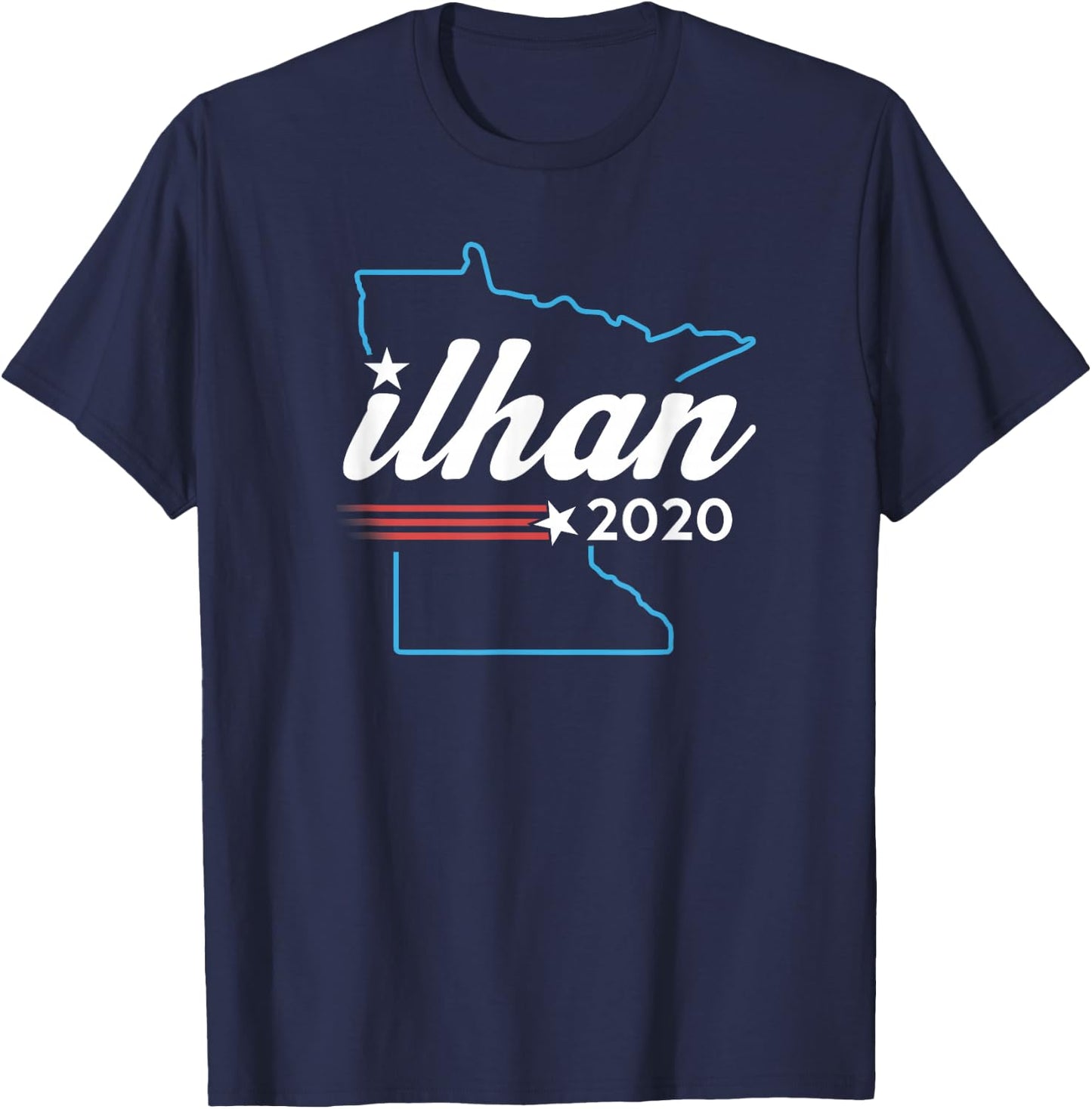 Ilhan Omar 2020 for Minnesota MN 5 T-Shirt - T-Shirt | Navy