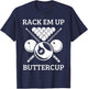Rack Em Up Buttercup - Funny Snooker Pool Billiard Player T-Shirt - T-Shirt | Navy