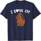 I Love My Bunny Rabbit Lovers Animal Pet Owner Gifts T-Shirt - T-Shirt | Navy