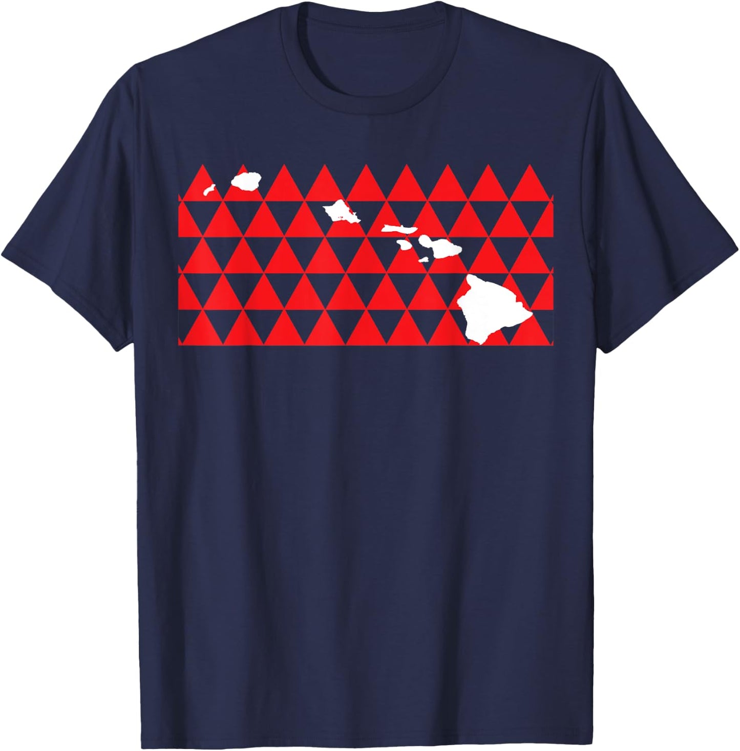 Hawaiian Islands Tribal Shark T Shirt, Hi Hawaii Shirt T-Shirt - T-Shirt | Navy