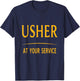 Christian Shirt Usher Church Gift Boys & Girls Gift T-Shirt - T-Shirt | Navy