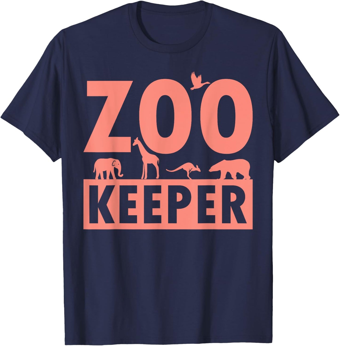 Zoo Keeper for Zoo Workers, Animal Lovers, Staff T-Shirt - T-Shirt | Navy
