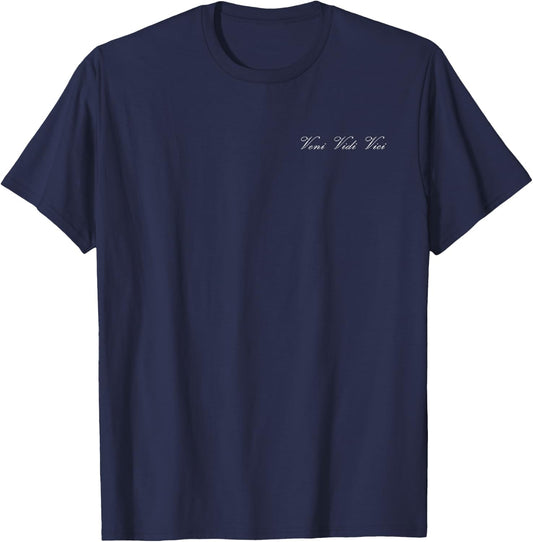 You Mirin - Zyzz Motivation Veni Vidi Vici T-Shirt - T-Shirt | Navy