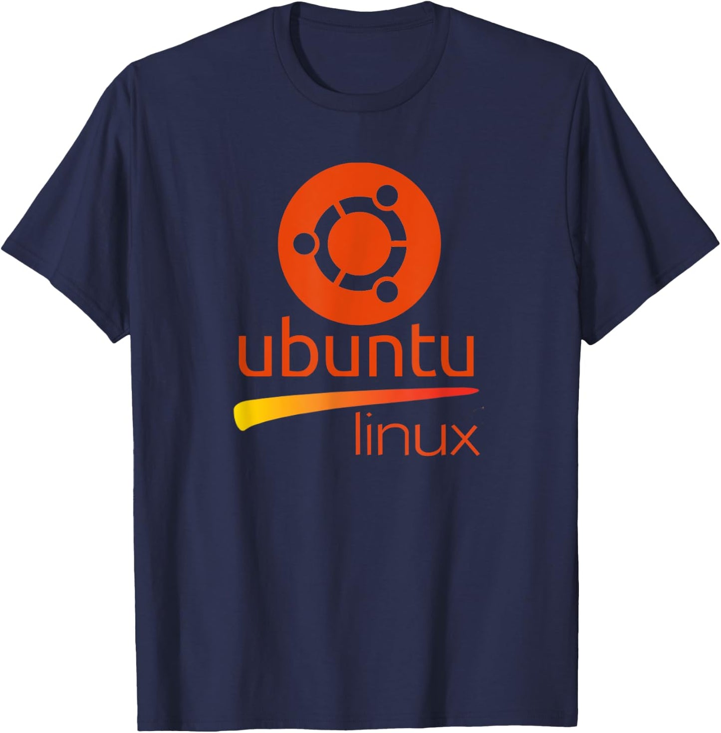 Ubuntu Linux lover with tagline and Logo Open Source Os T-Shirt - T-Shirt | Navy