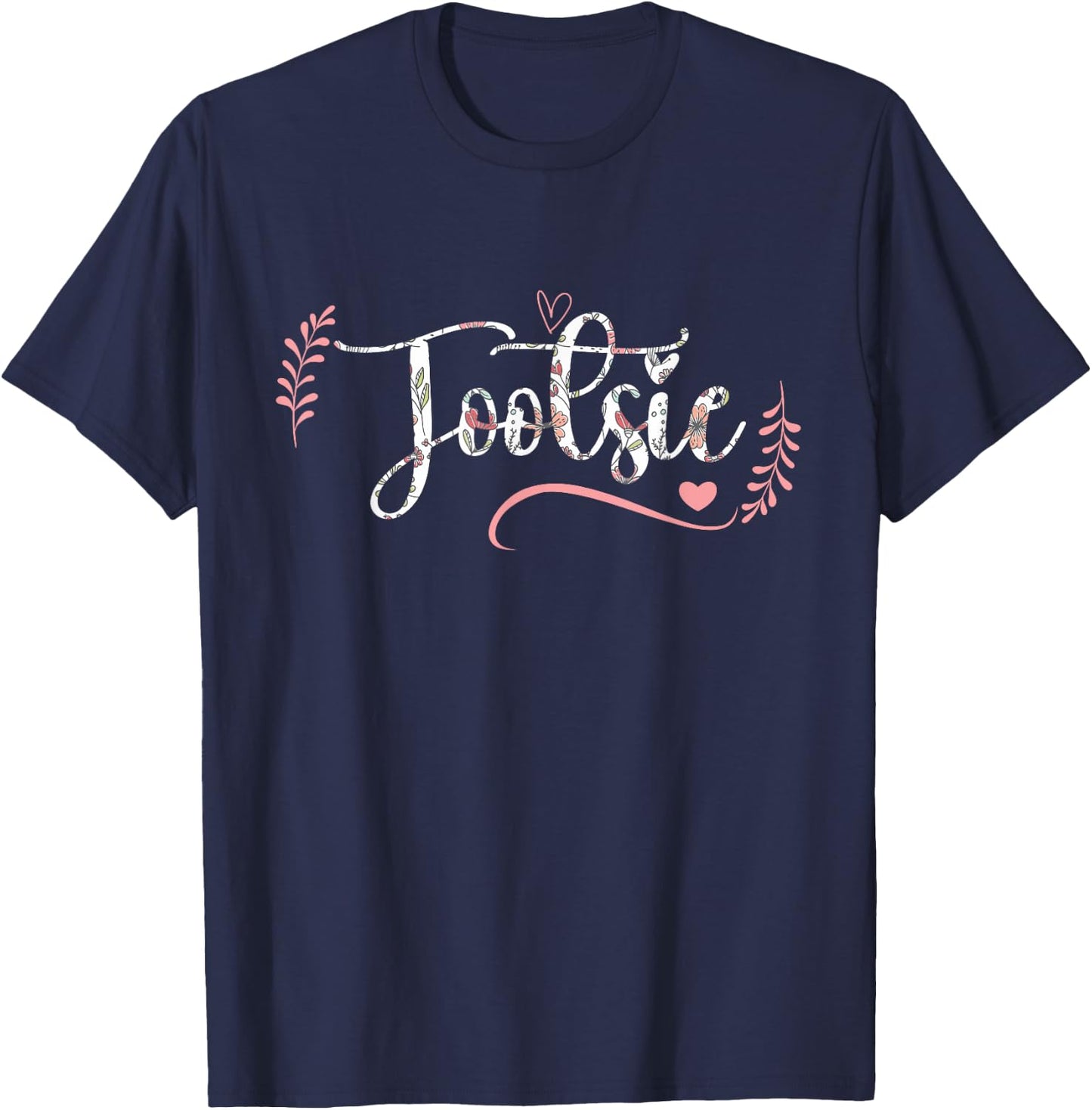 Tootsie Floral Grandma Christmas Mother's Day Grandparents T-Shirt - T-Shirt | Navy
