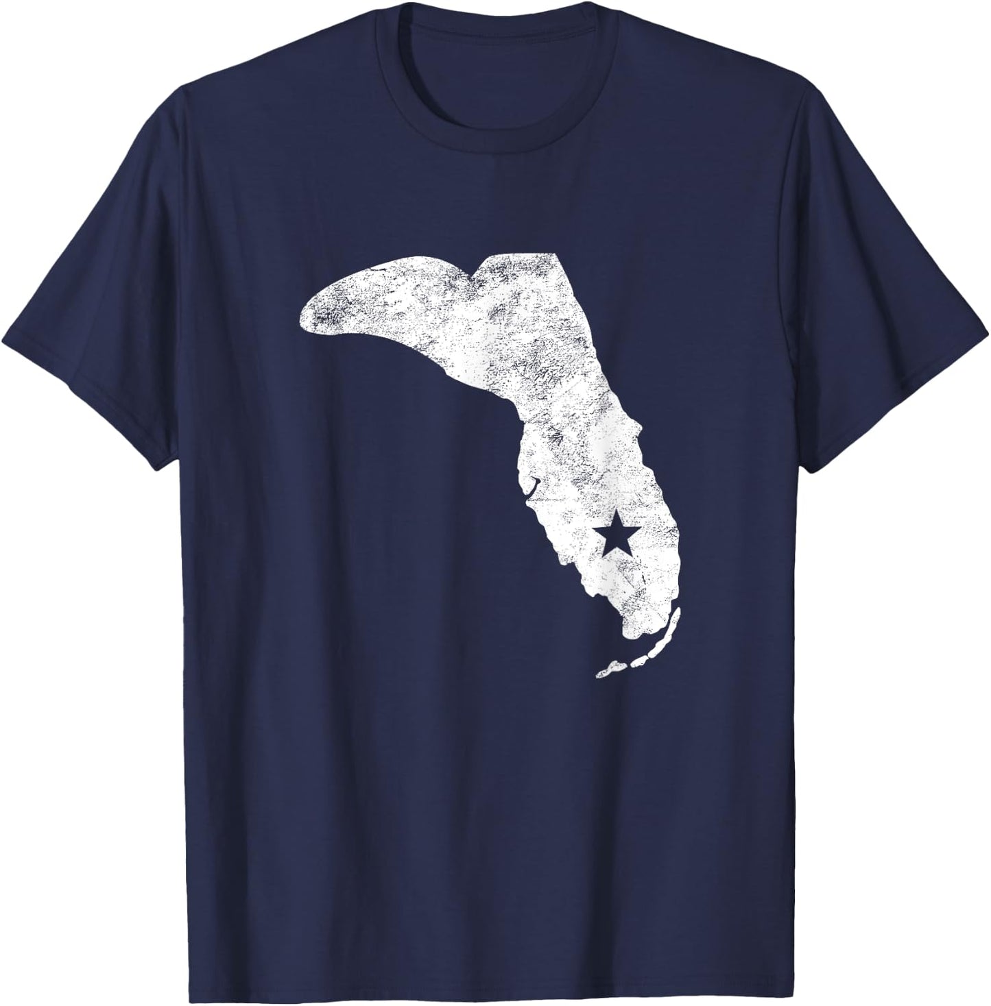 Florida Cowboy Boot Ranch Cowgirl Rodeo Gift Floridian T-Shirt - T-Shirt | Navy