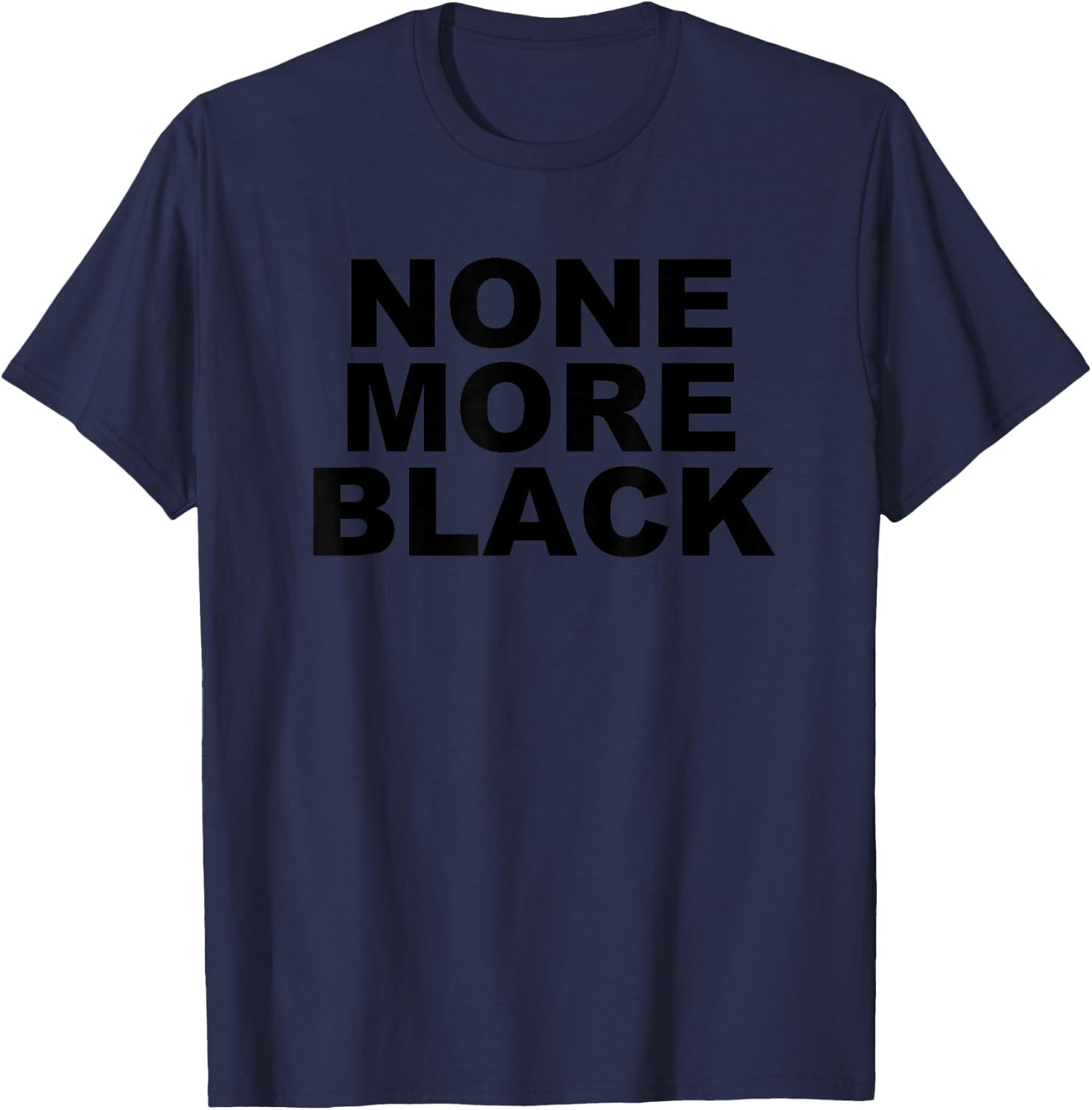 The Answer is: None More Black T-Shirt - T-Shirt | Navy