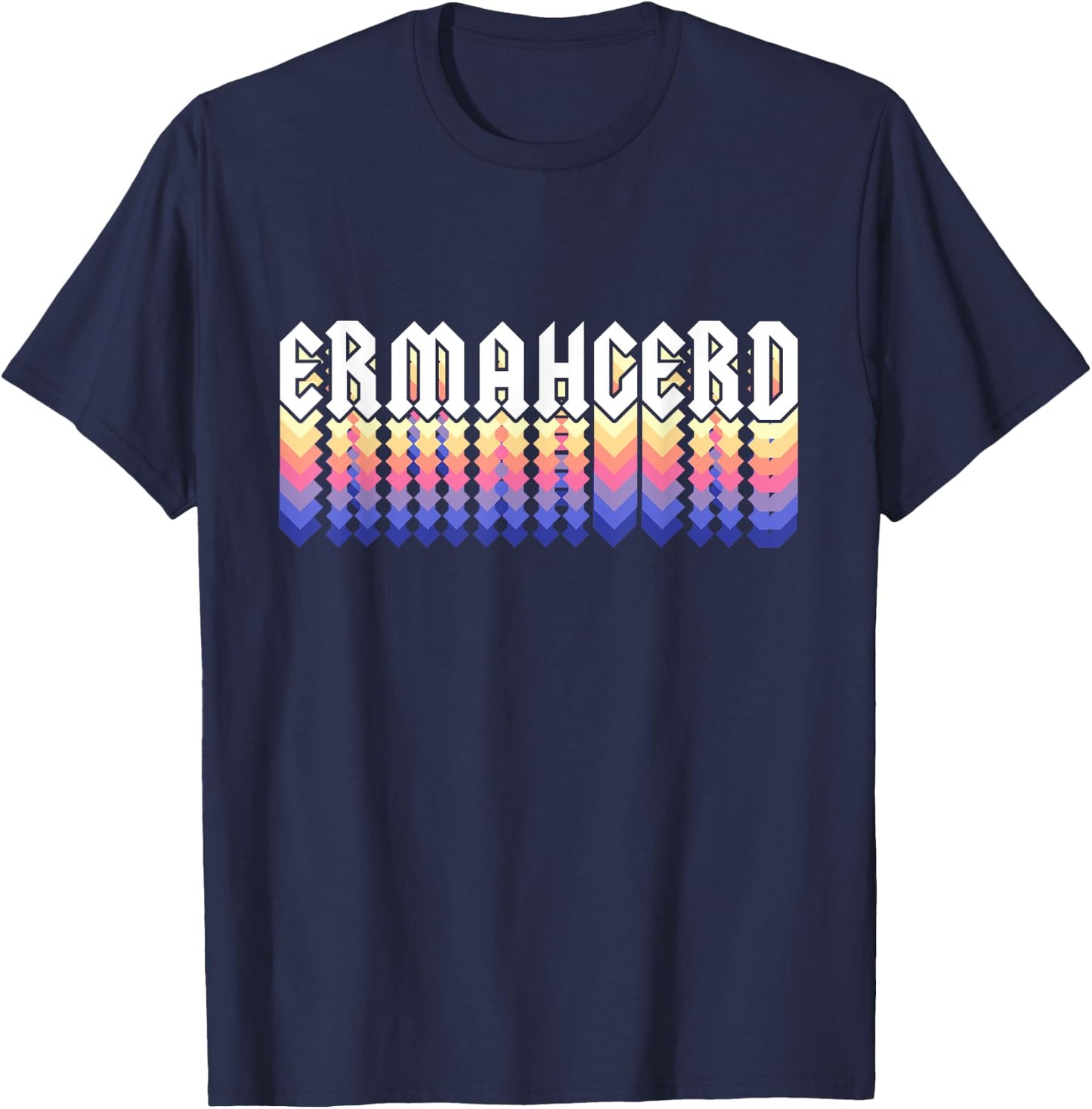 Ermahgerd - Oh My God Meme T-Shirt - T-Shirt | Navy
