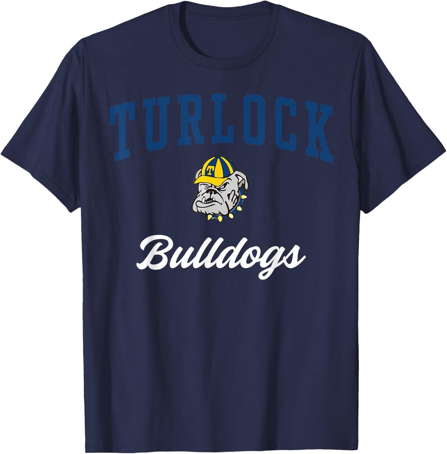 Turlock High School Bulldogs C3 T-Shirt - T-Shirt | Navy
