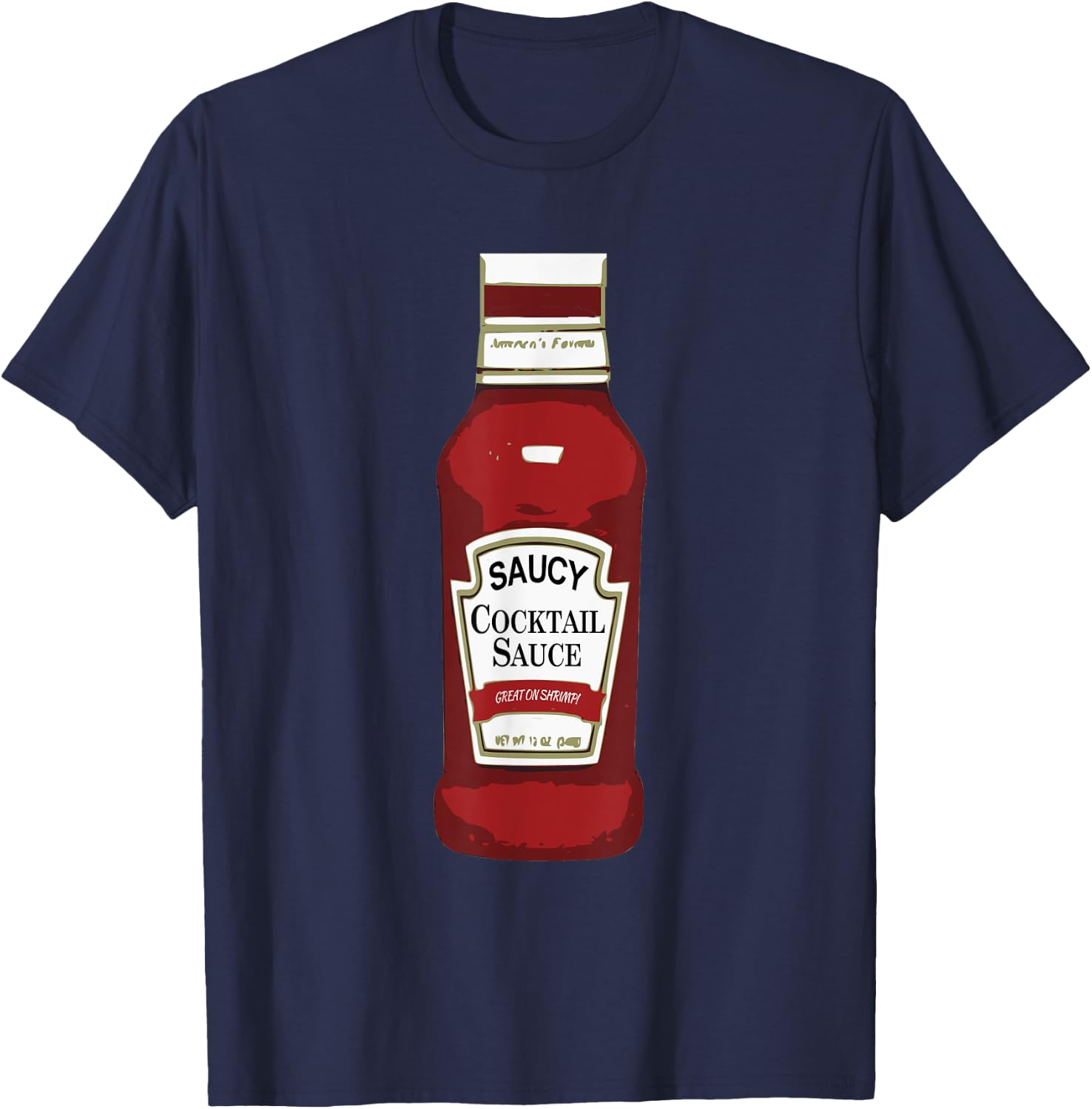 Funny Cocktail Sauce Costume Shirt Matching Group T-Shirt - T-Shirt | Navy