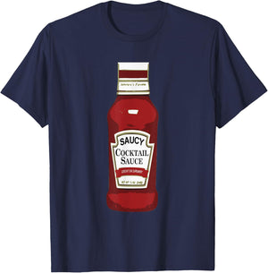 Funny Cocktail Sauce Costume Shirt Matching Group T-Shirt - T-Shirt | Navy