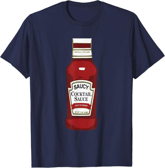 Funny Cocktail Sauce Costume Shirt Matching Group T-Shirt - T-Shirt | Navy