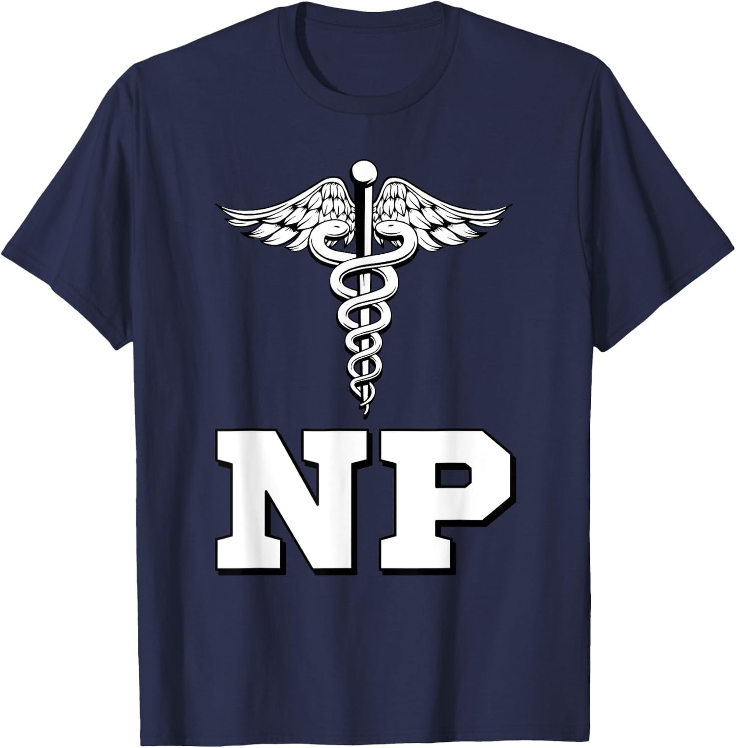 Caduceus NP Nurse Practitioner Inspired Gift T-Shirt - T-Shirt | Navy