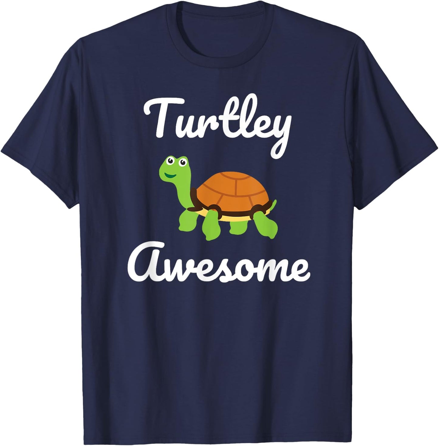 Turtley Awesome Funny Turtle Novelty Gift T-Shirt - T-Shirt | Navy