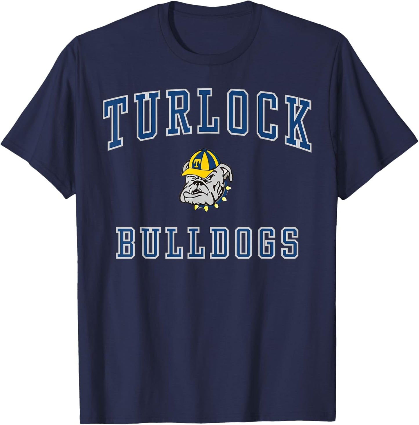 Turlock High School Bulldogs C1 T-Shirt - T-Shirt | Navy