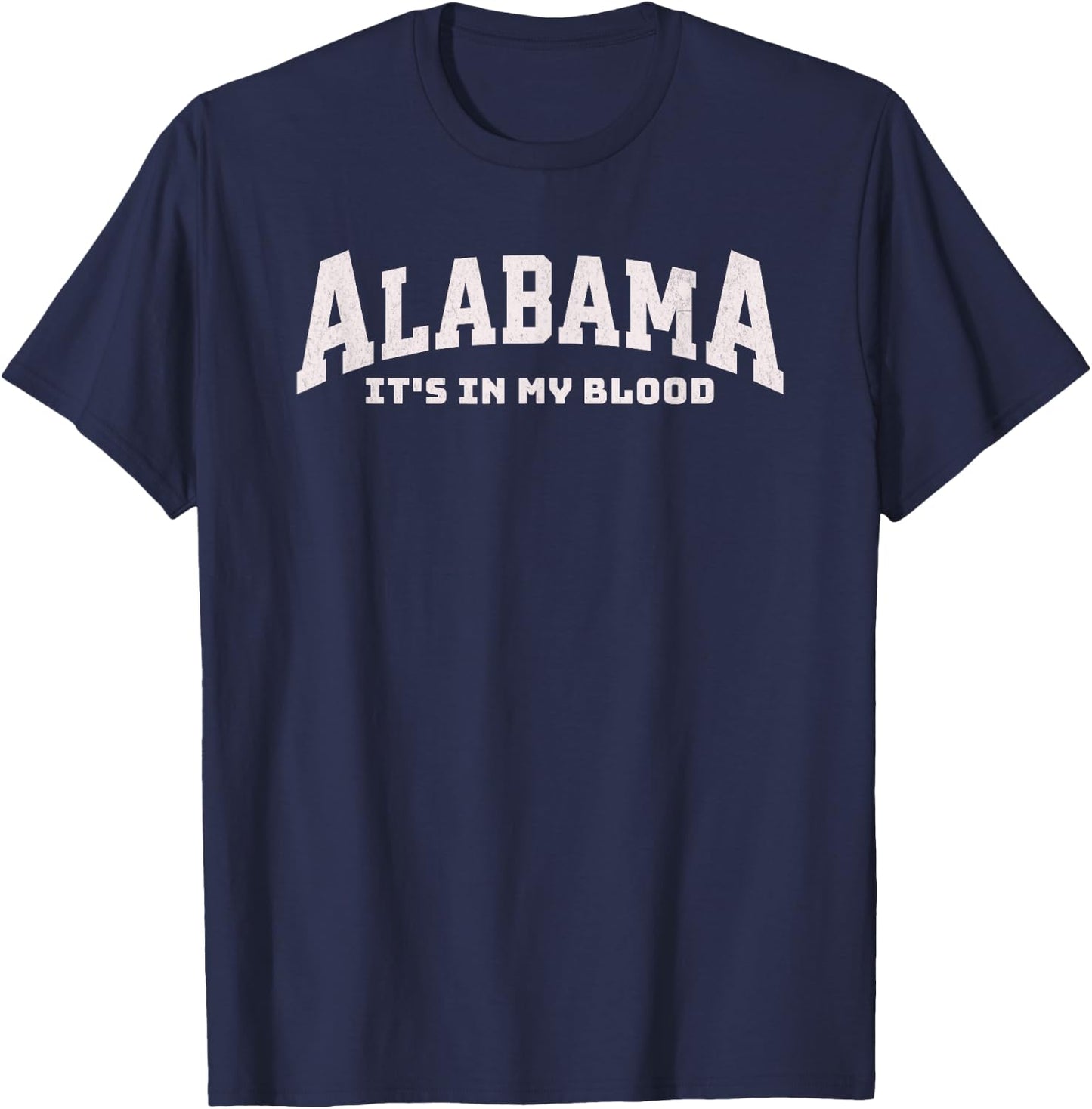 Vintage Alabama It's In My Blood T-Shirt - T-Shirt | Navy