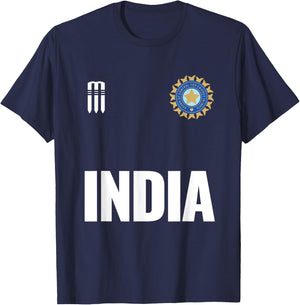 2020 India Cricket Jersey : Gift Indian Cricket Fans T-Shirt - T-Shirt | Navy