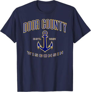 Door County Shirt , Men, Girls & Boys T-Shirt - T-Shirt | Navy