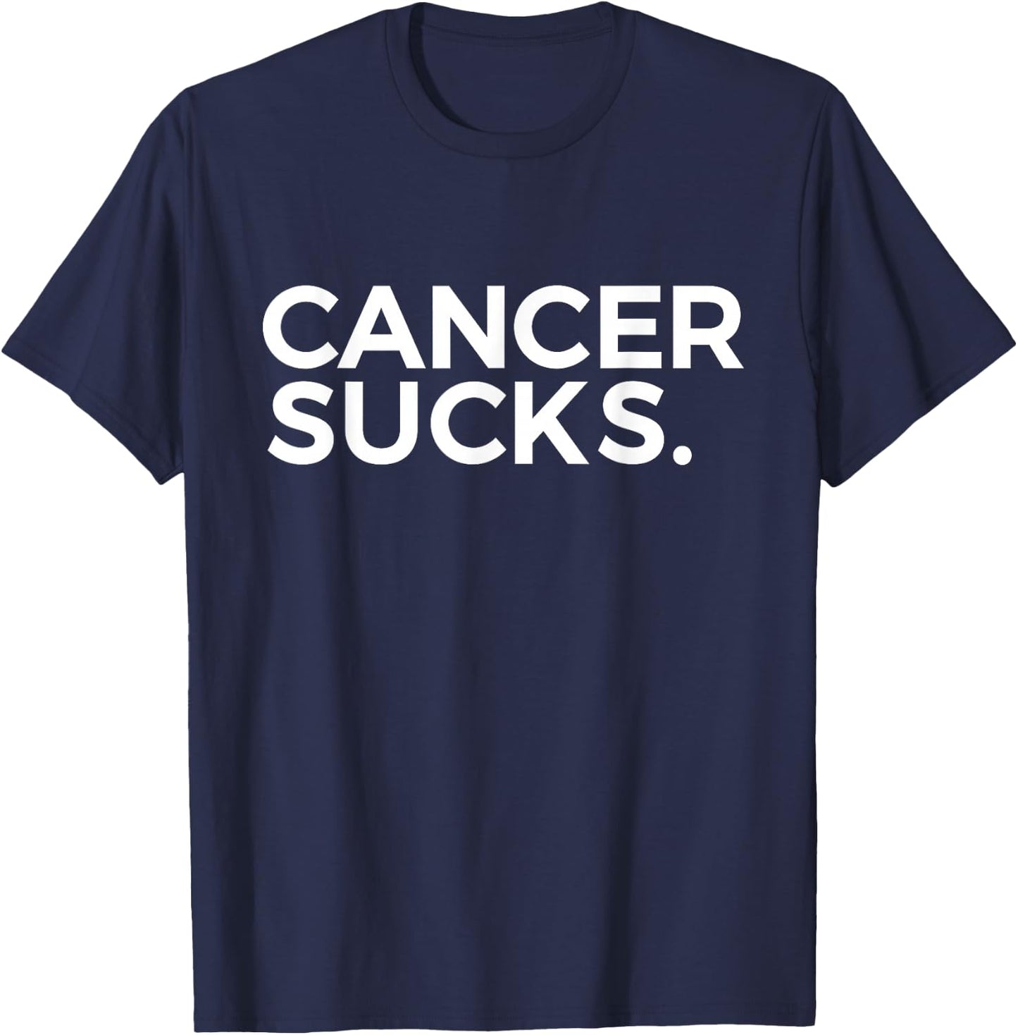Cancer Sucks : MEN /WOMEN / YOUTH (Oncology) T-Shirt - T-Shirt | Navy