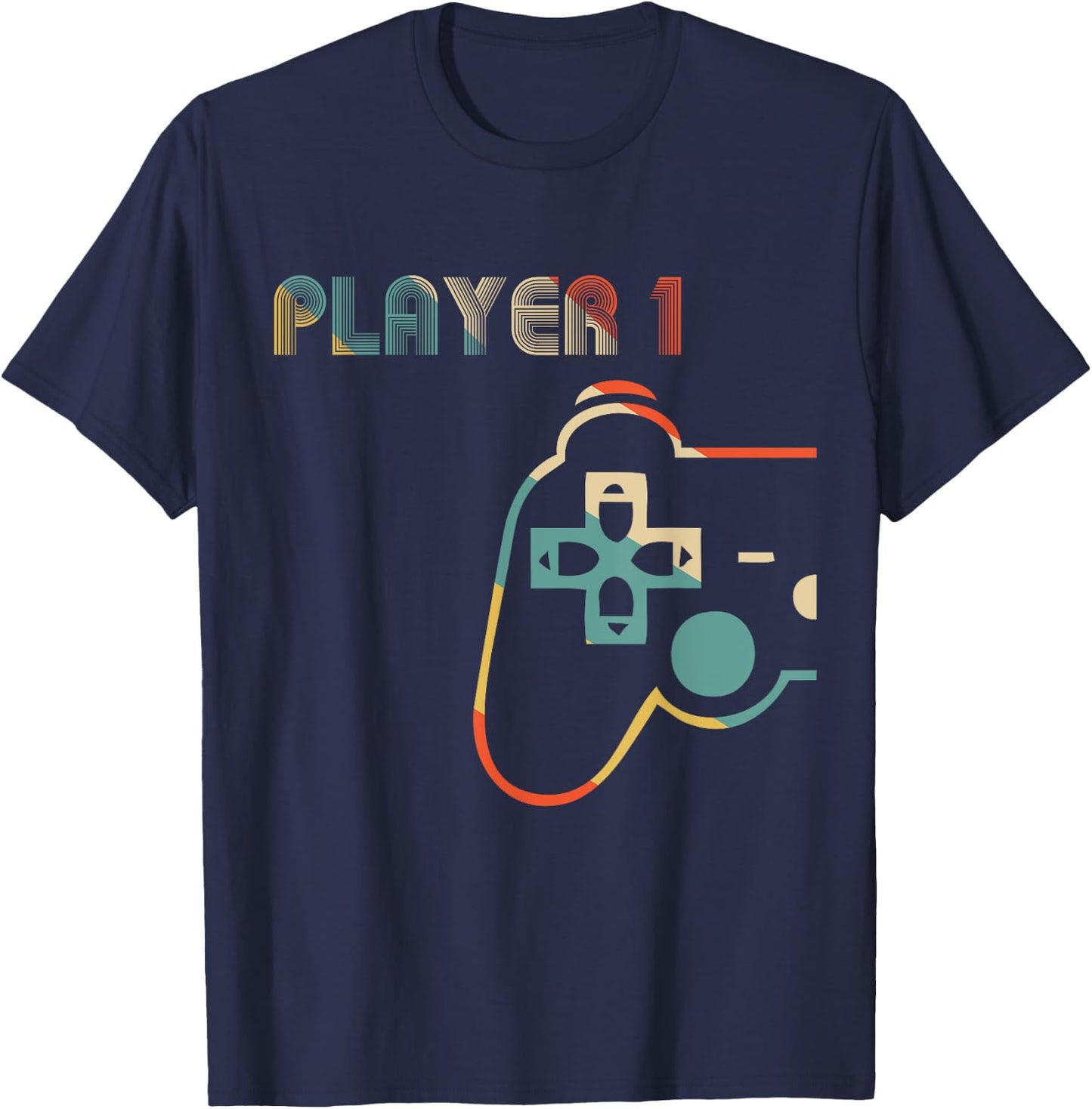 Matching Video Gamers Couple Player 1 Player 2 T-Shirt - T-Shirt | Navy