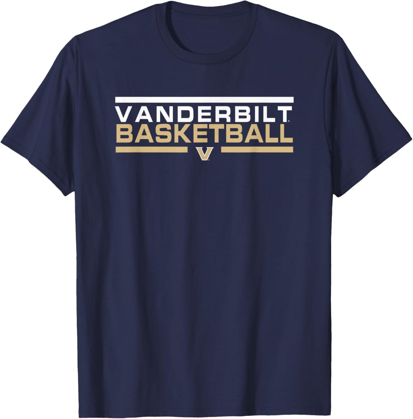 Vanderbilt Commodores Basketball Varsity Black T-Shirt - T-Shirt | Navy