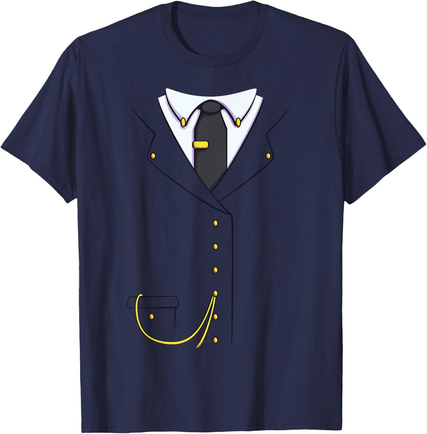 Train Conductor Costume for Halloween Cosplay T-Shirt - T-Shirt | Navy