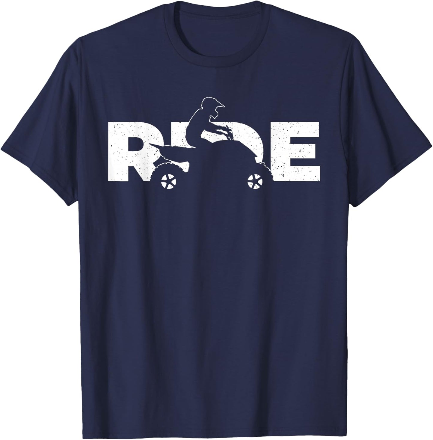 Cute ATV Design Women Quad Rider 4 Wheeler ATV Lover T-Shirt - T-Shirt | Navy