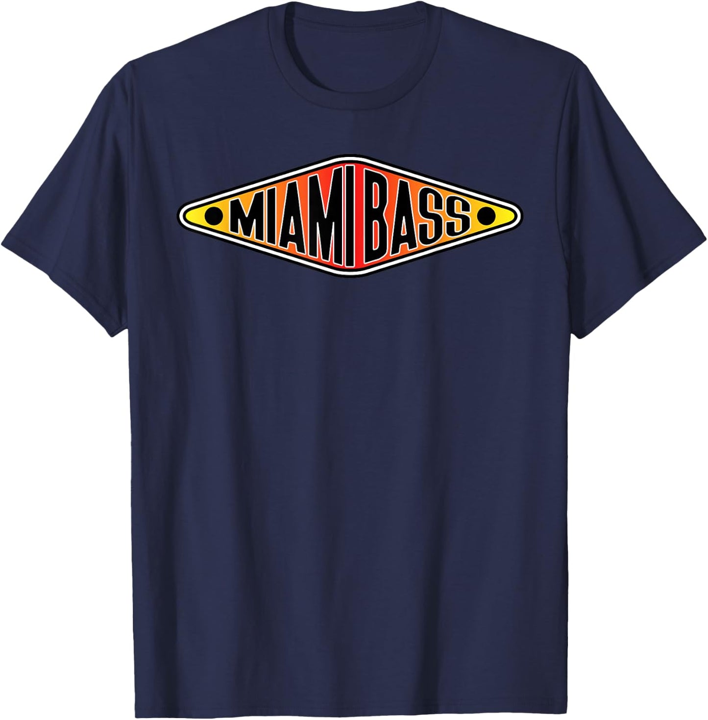 Miami Bass Shirt – The Retro Beats Rap Hip Hop T-Shirt - T-Shirt | Navy