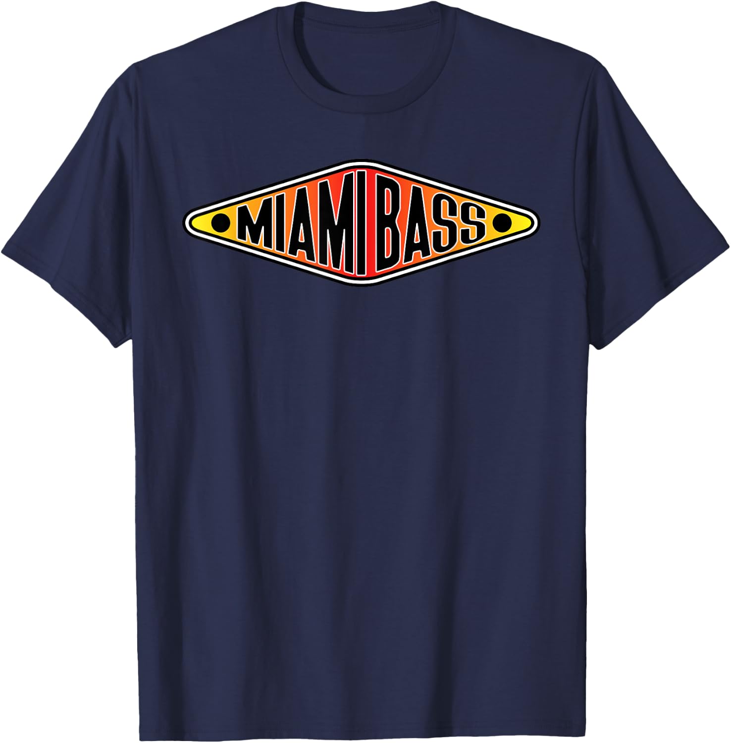 Miami Bass Shirt – The Retro Beats Rap Hip Hop T-Shirt - T-Shirt | Navy