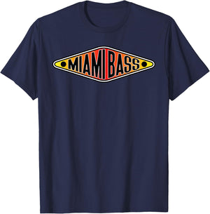Miami Bass Shirt – The Retro Beats Rap Hip Hop T-Shirt - T-Shirt | Navy